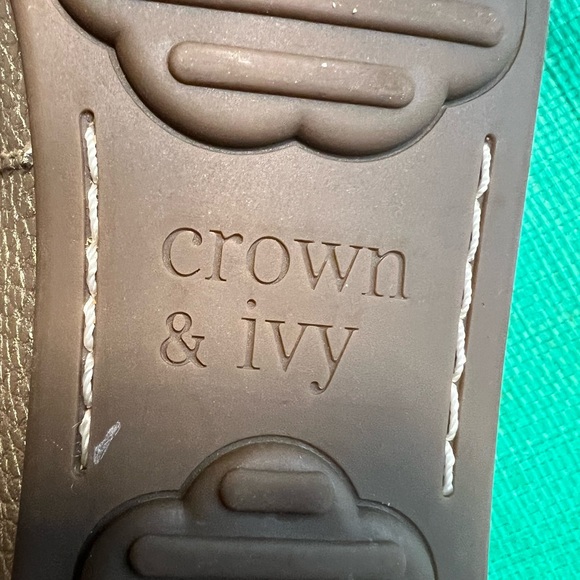 Crown & Ivy sz 7.5 Gold Malya flats NWOT - Picture 8 of 13